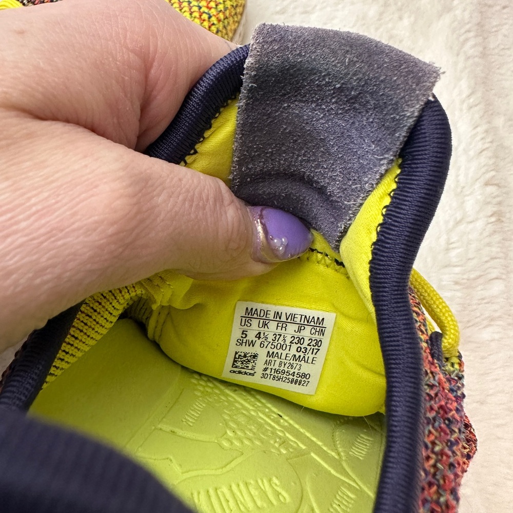 Adidas x Pharrell Williams hu multi color sneakers - Picture 6 of 7